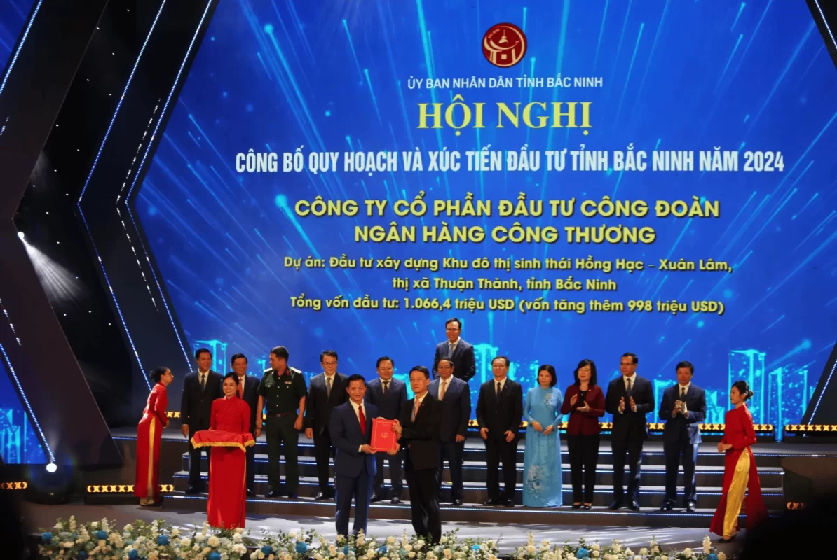 UBND tỉnh Bắc Ninh trao quyết định đầu tư cho dự án Hồng Hạc City