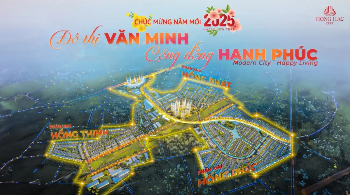 Phối cảnh 3 phân khu đô thị Hồng Hạc City