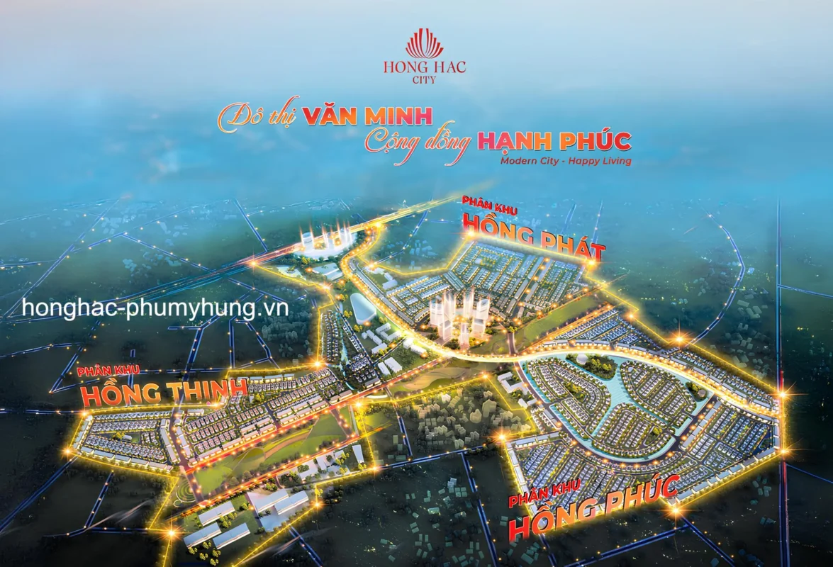 3 phân khu Hồng Phát, Hồng Thịnh và Hồng Phúc tại khu đô thị Hồng Hạc Bắc Ninh