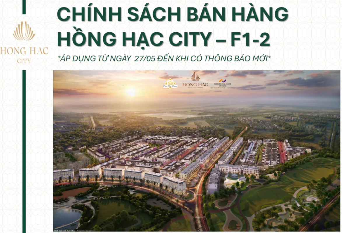 Chính Sách Bán Hàng Hồng Hạc City F1-2 Mới Nhất 2026 19 Chính sách bán hàng dự án Hồng Hạc City