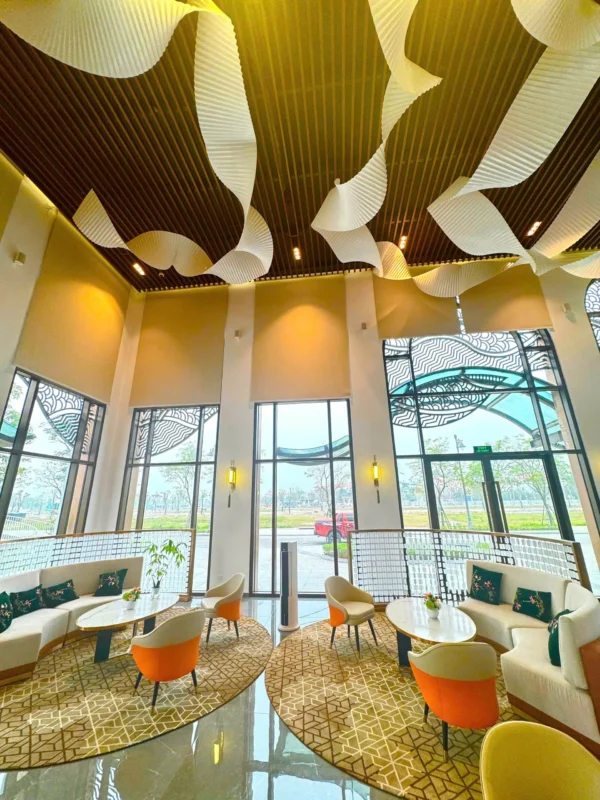 Khu vực tiếp khách tại sale gallery dự án Hồng Hạc City