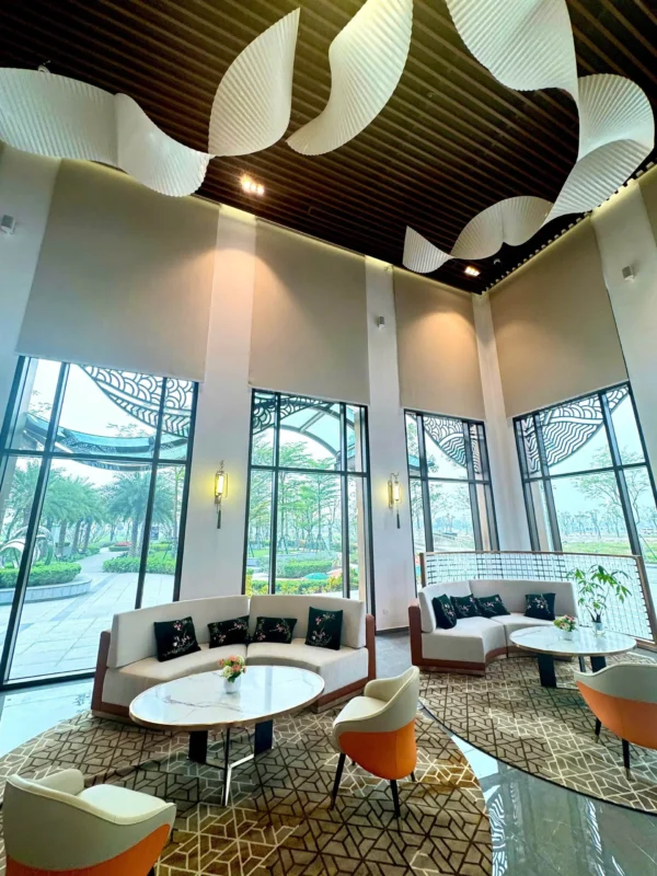 Khu vực tiếp khách tại sale gallery dự án Hồng Hạc City