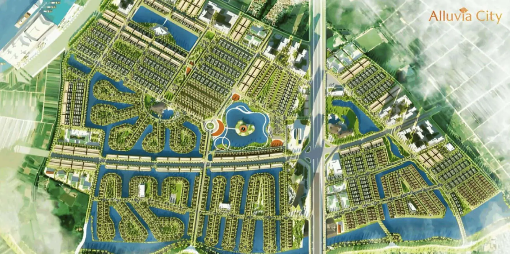 Phối cảnh tổng thể dự án Alluvia City của Xuân Cầu