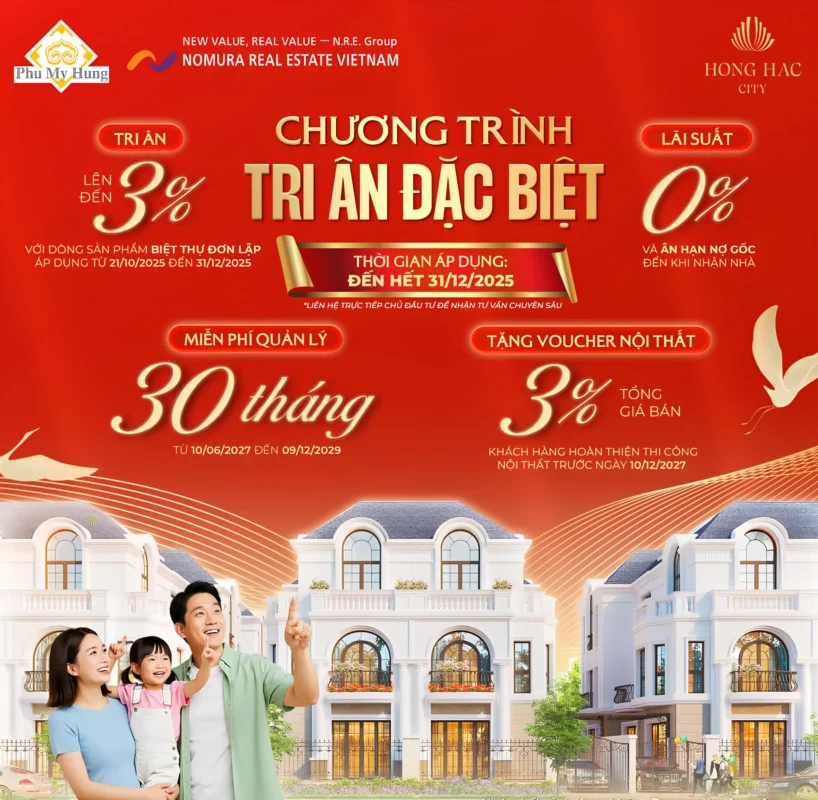 Chương Trình Tri Ân Đặc Biệt Phân Khu Hồng Phát – Hồng Hạc City: Cơ Hội Vàng Chỉ Từ 21/10/2025 Đến 31/12/2025 4 chinh sach thang 12