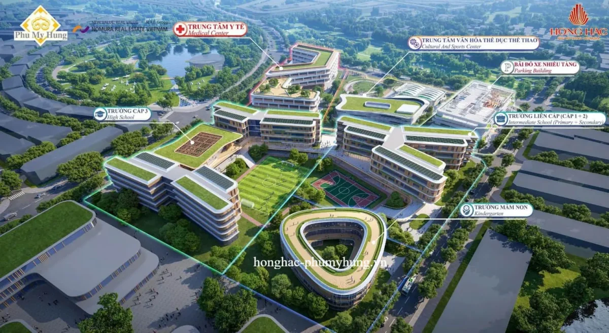 Hồng Hạc City: Khu Đô Thị Sinh Thái Đẳng Cấp Từ Phú Mỹ Hưng – Biểu Tượng Sống Xanh Mới Tại Bắc Ninh 10 do thi xanh hong hac city 5