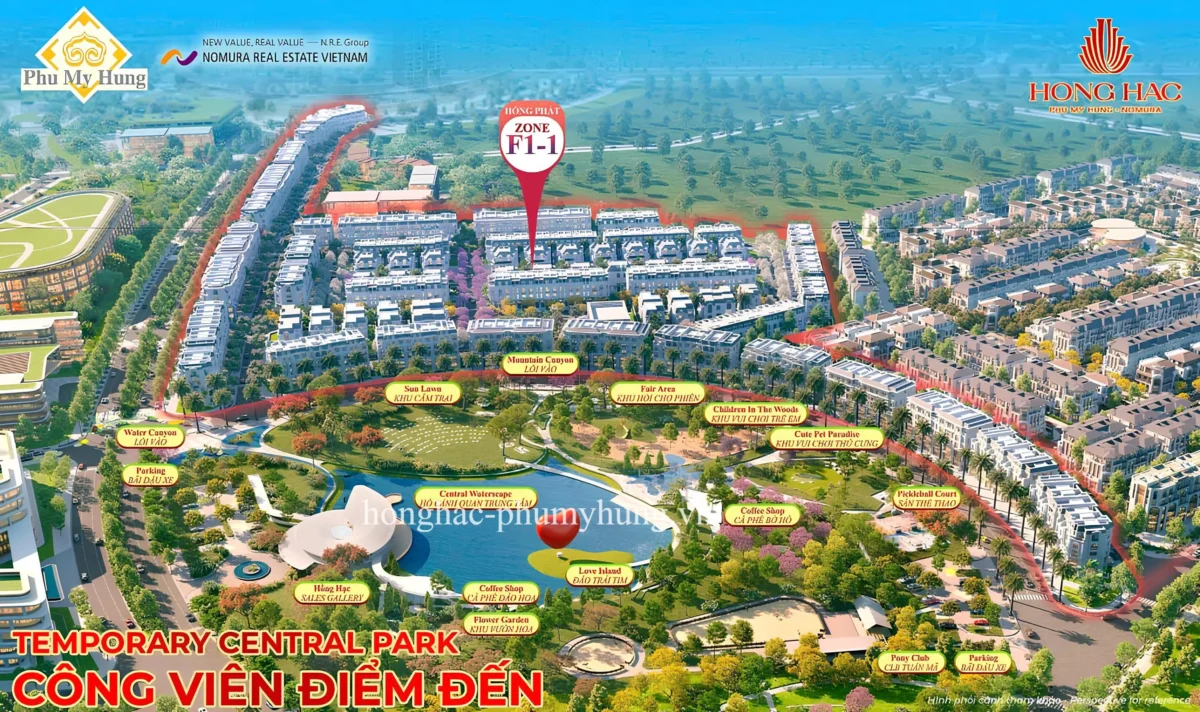 Hồng Hạc City Phú Mỹ Hưng: Siêu Dự Án Sinh Thái Bắc Ninh “Bùng Nổ” Nhờ Cú Hích Từ Sân Bay Quốc Tế Gia Bình 5 Zone F1-1 dự án Hồng Hạc City