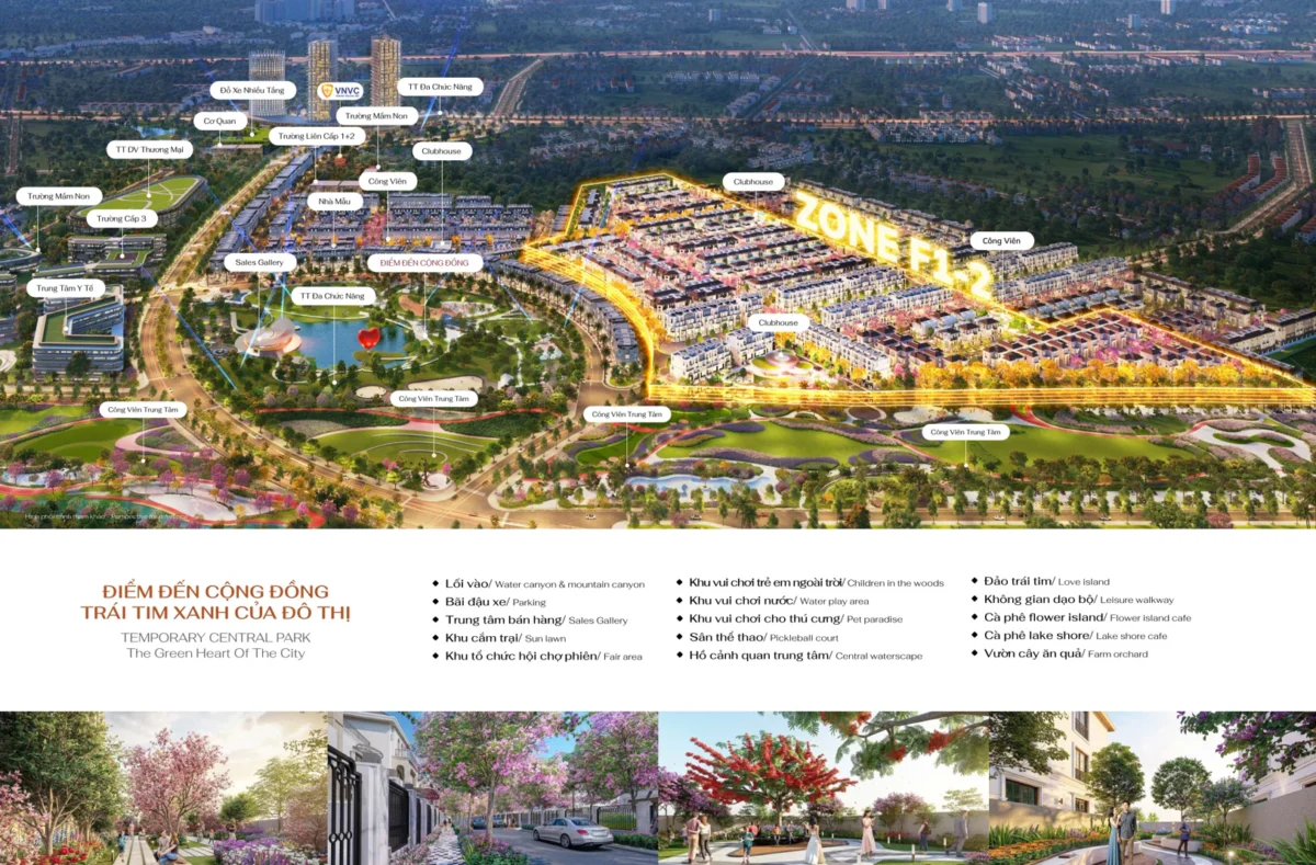 Hồng Hạc City Giai đoạn 2 | Mở bán Zone F1-2 Phân khu Hồng Phát 2026 9 Giai đoạn 2 dự án Hồng Hạc City liền kề công viên lớn và các tiện ích trung tâm của toàn đô thị