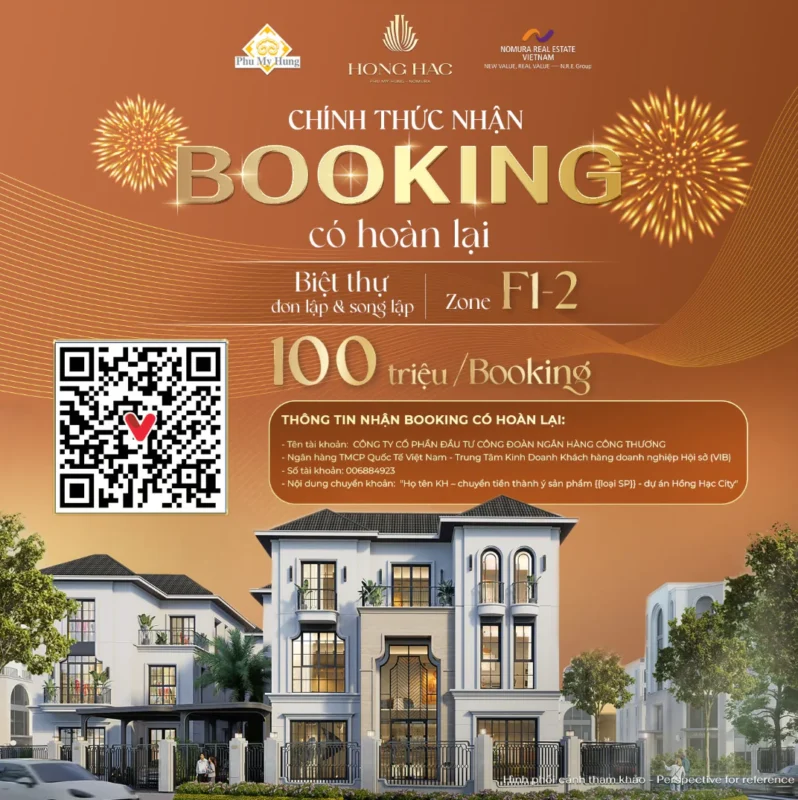 Hồng Hạc City Chính Thức Nhận Booking Có Hoàn Lại Zone F1-2 6 booking hong hac city 2