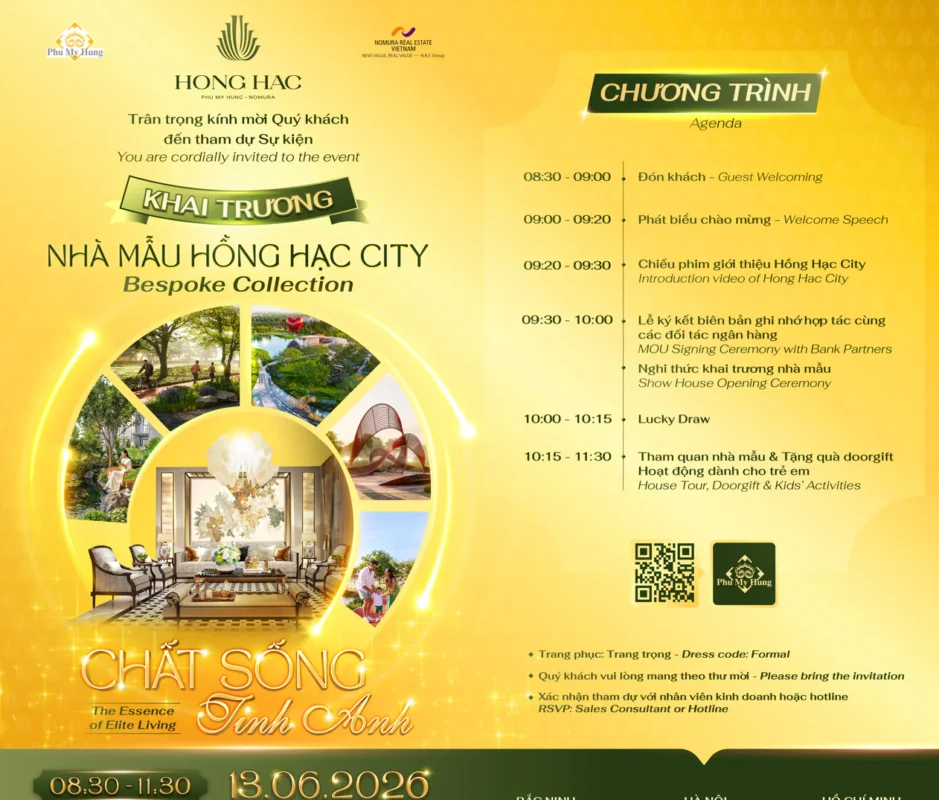Sự Kiện Khai Trương Nhà Mẫu Hồng Hạc City 6 khai truong nha mau hong hac 1